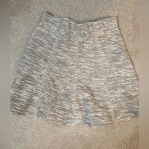 LOFT Black and White Textured Skirt
